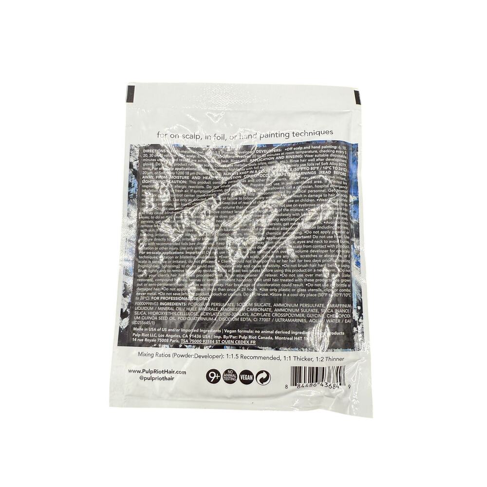 ✨ Pulp Riot BlondeAF Lightener 1.5oz Rapid Lift Powder Bleach Salon Color Pro - Picture 2 of 2